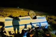 ۶ فوتی و ۱۲ مصدوم در حادثه سقوط مینی بوس در گردنه چری 
