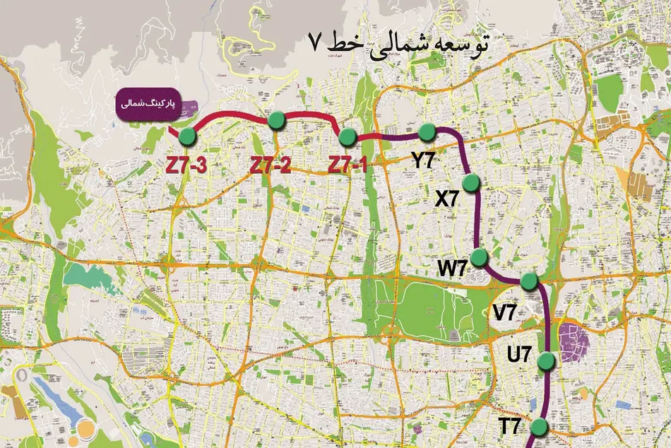 بهره برداری کامل خط ۷ مترو تهران تا پایان سال آینده