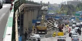 پایان عملیات جمع‌آوری پل گیشا تا آخر سال / آخرین شاه‌تیر پل گیشا برداشته شد