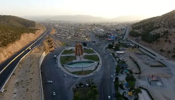 عکس | زیر گذر ارغوان ورودی شهر ایلام افتتاح شد