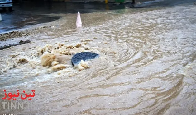 جاده بستان به الوان در استان خوزستان بر اثر بارندگی شدید بسته شد