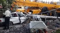 جرثقیلی که به شبکه برق مشهد 200 میلیون تومان ضرر زد