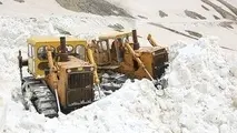 بازگشایی گردنه عسل کشان در محور چلگرد - سراقاسید