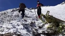 کشف پیکرهای خلبان و کمک‌خلبان هواپیمای «آسمان» در ارتفاعات دنا
