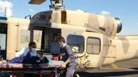 انتقال مجروحان حادثه جاده ماهنشان با بالگرد امدادی هوانیروز