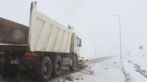 جاده چالوس برفی است