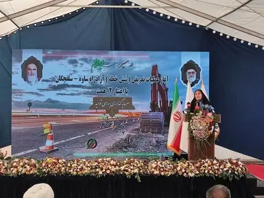 آغاز عملیات تعریض آزادراه ساوه سلفچگان
