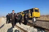 افتتاح پروژه اتصال شهرک صنعتی اشراق زنجان به شبکه ریلی توسط وزیر راه و شهرسازی