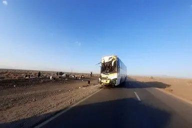  حادثه در کمین مسافران جاده امام زاده یحیی میامی به مشهد!