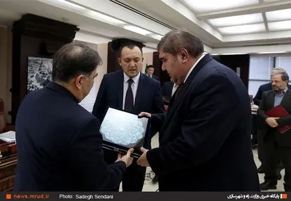 دیدار وزیر راه و شهرسازی با وزیر تجارت خارجی ازبکستان
