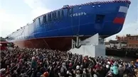 روسیه بزرگ‌ترین کشتی یخ‌شکن اتمی جهان را به آب انداخت
