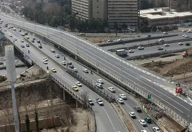  بهره‌ برداری از پل جدید بزرگراه شهید ستاری + فیلم