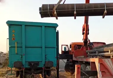 آغاز صادرات ریلی لوله های چدنی از اصفهان به مقصد ترکیه