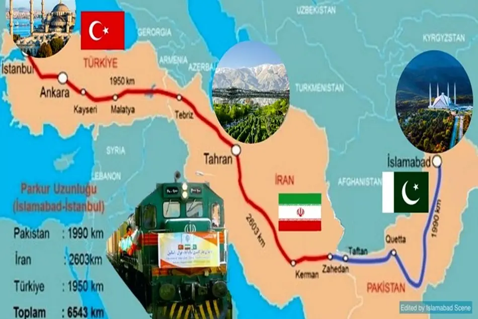 ازسرگیری حرکت قطارهای باری پاکستان-ایران- ترکیه از پنج شنبه