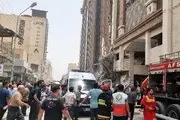  ریزش ساختمان 10 طبقه در آبادان 