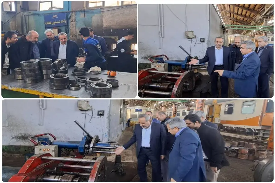 بازدید معاون ناوگان راه آهن از مراکز تعمیراتی خراسان/تأکید بر ایمنی و اجرای دقیق مقررات فنی