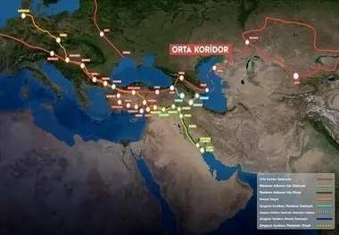 تامین بودجه مسیر تجاری «کریدور میانی» ترکیه آغاز شد