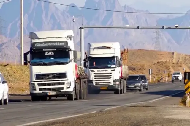 محدود شدن تردد کامیون و تریلر در محور بجنورد به اسفراین