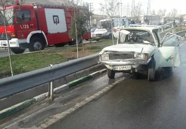 تصادف زنجیره‌ای در خاوران