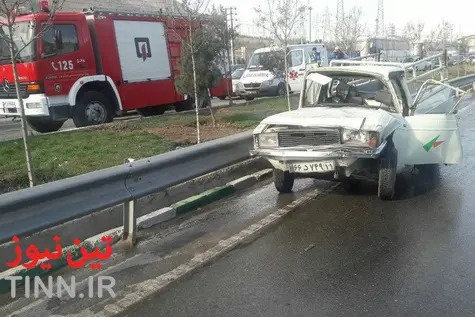 تصادف زنجیره‌ای در خاوران