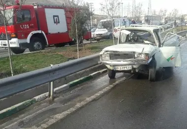 تصادف زنجیره‌ای در خاوران