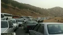 ترافیک سنگین در محور ایلام-مهران