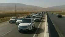 ترافیک در اتوبان زنجان - قزوین و زنجان - تبریز 