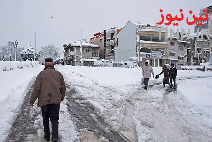 بارش سنگین برف در گیلان