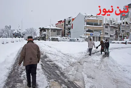 بارش سنگین برف در گیلان