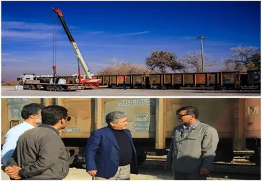 آغاز نخستین بارگیری ۱۵۰ هزار تن سیمان صادراتی در ایستگاه سواریان قم‌