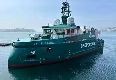 Newbuild USV Challenger Getting Ready for Remote-Controlled Subsea Work