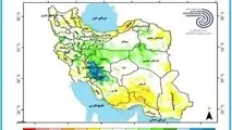 پراکنش بارش کشور در بهمن ماه ۱۴۰۱