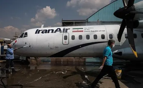 ضدعفونی هواپیماهای ایران ایر 