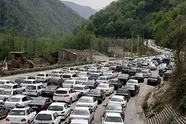 ترافیک آزادراه رشت - قزوین در محدوده سراوان - امام زاده هاشم پرحجم اما روان است
