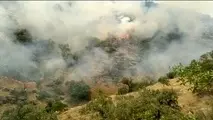 شعله‌ور شدن مجدد آتش در منطقه حفاظت شده خائیز/ تقاضای کمک از مردم