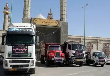 فیلم| حرکت موکب‌ داران اربعینی از زنجان