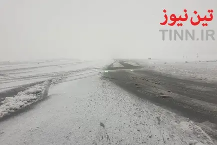 بارش برف و عملیات زمستانی در فرودگاه بین‌المللی مهرآباد تهران