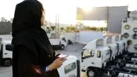 فیلم| غوغای یک دختر کامیون باز در صنف رانندگان کامیون