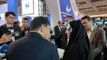 بازدید معاون امور زنان رییس جمهور از غرفه صندوق پس انداز کارکنان راه آهن در ششمین نمایشگاه حمل و نقل
