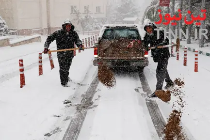 برف و ترافیک تهران