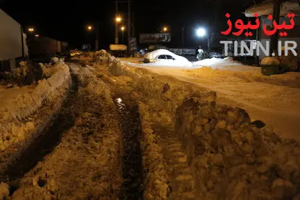 ترافیک سنگین در جاده‌های برفی گیلان