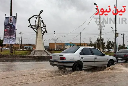 آب گرفتگی معابر در زاهدان
