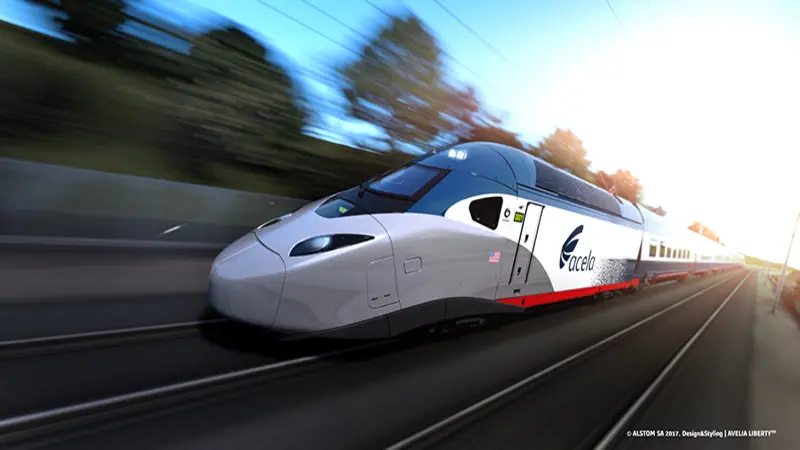 Alstom unveils livery of Avelia Liberty high-speed trainsets for Amtrak's NEC