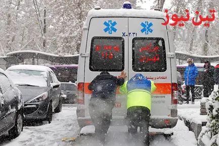 برف و ترافیک تهران
