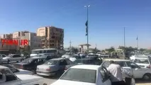 ترافیک پرحجم در محورهای منتهی به مناطق زلزله‌زده
