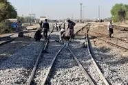نوسازی و نصب سوزن‌ های ریلی در ایستگاه راه‌ آهن اهواز