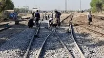 نوسازی و نصب سوزن‌ های ریلی در ایستگاه راه‌ آهن اهواز