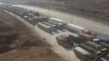 عکس| بلاتکلیفی 500 کامیون‌ حامل سیب‌زمینی در مرز پرویزخان