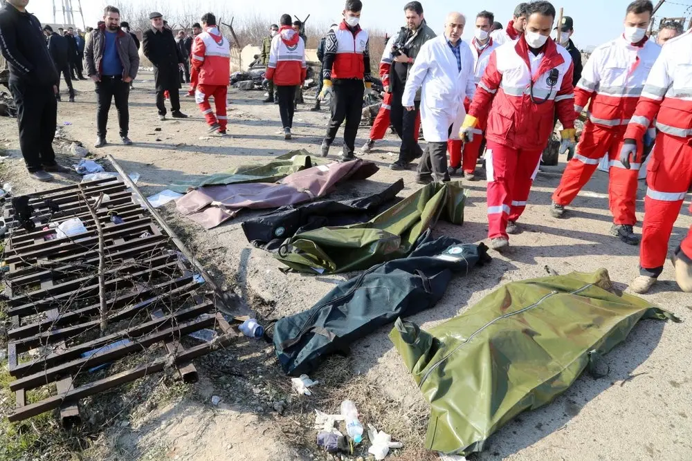 ۱۲۴ نفر از قربانیان سقوط هواپیمای اوکراینی شناسایی شدند
