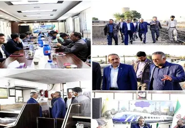 بازدید ضیائی مهر  و ملایی از اداره کل راه آهن قم